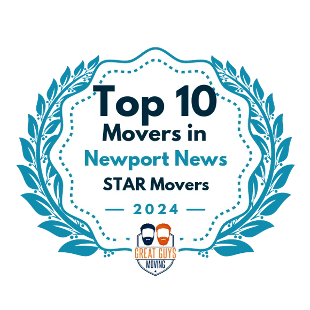 Top 10 Movers in Newport News, VA 2024 award