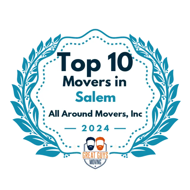 Top 10 Movers in Salem, OR 2024 award