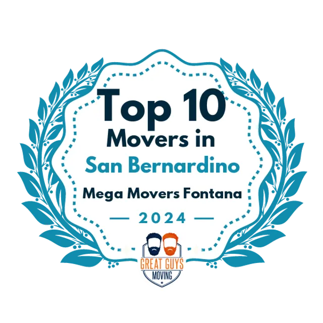 Top 10 Movers in Riverside, CA 2024 award