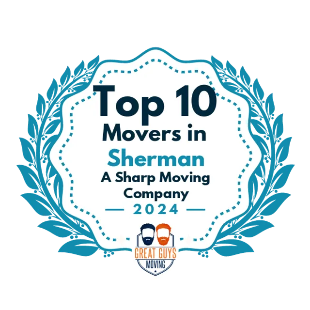 Top 10 Movers in Sherman, TX 2024 award