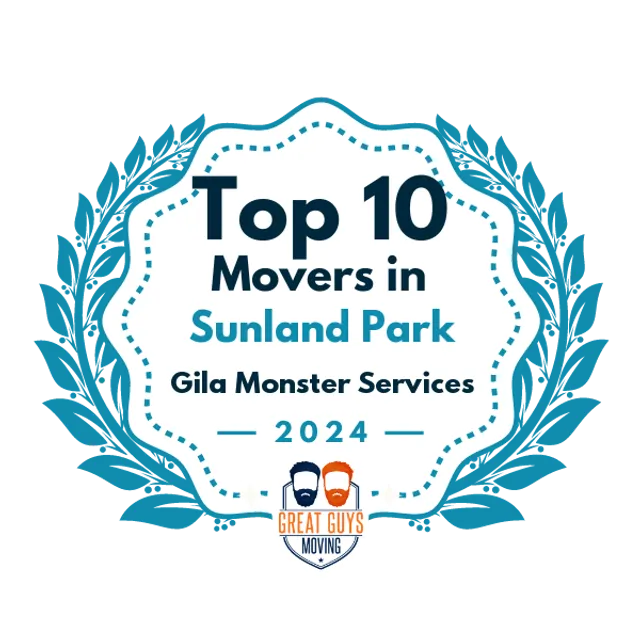 Top 10 Movers in Sunland Park, NM 2024 award