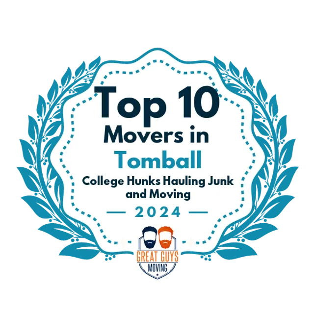 Top 10 Movers in Tomball, TX 2024 award