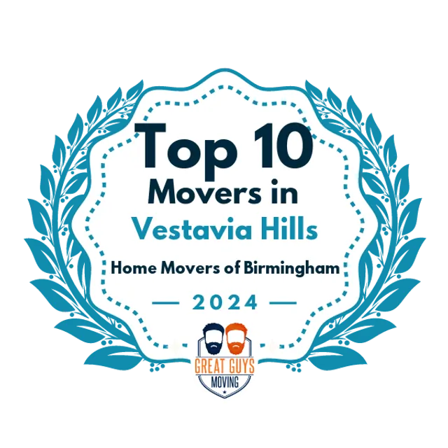 Top 10 Movers in Birmingham, AL 2024 award