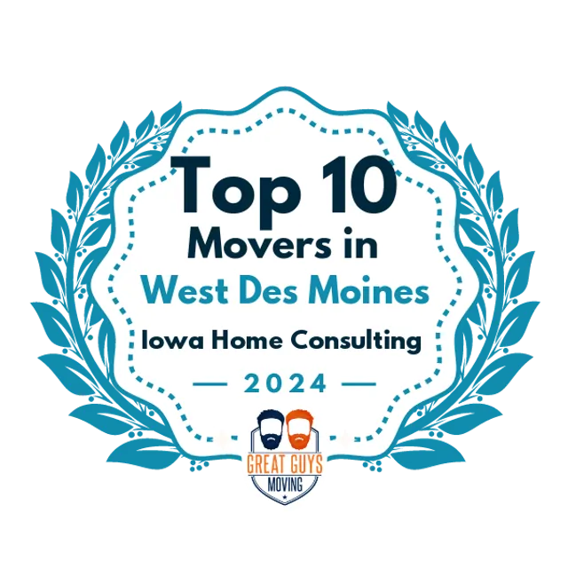 Top 10 Movers in West Des Moines, IA 2024 award