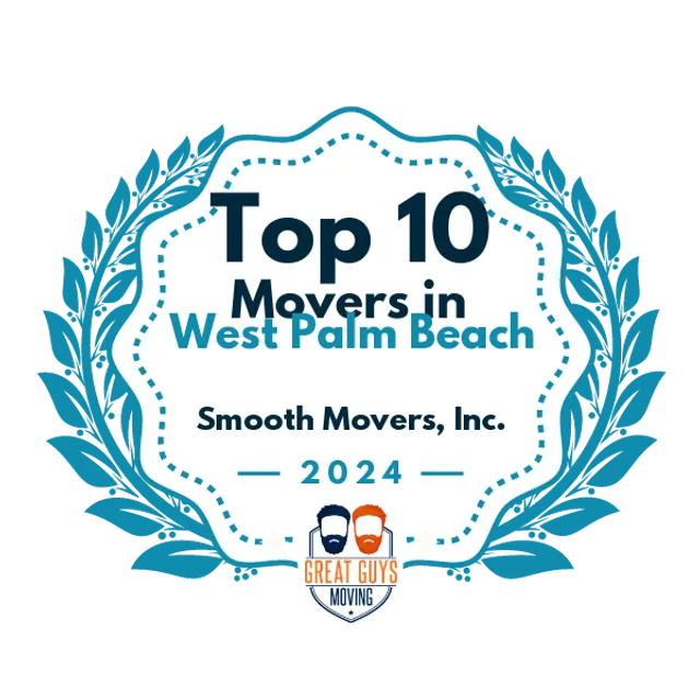 Top 10 Movers in West Palm Beach, FL 2024 award