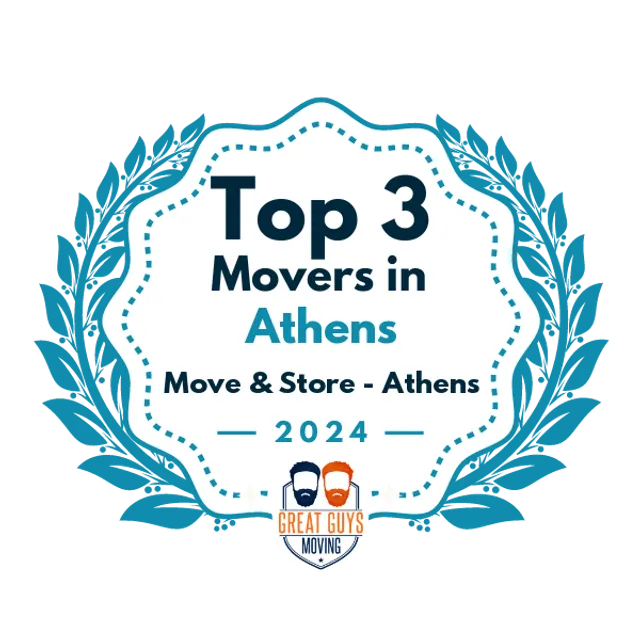 Top 3 Movers in Athens, GA 2024 award