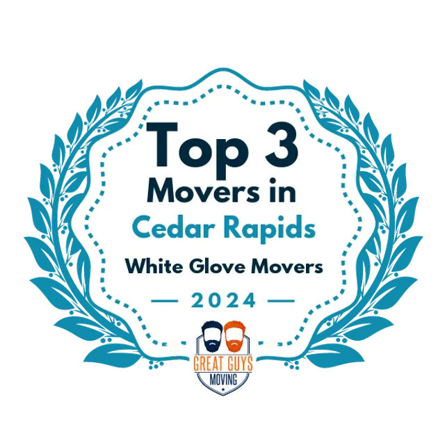 Top 3 Movers in Cedar Rapids, IA 2024 award