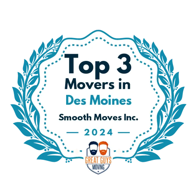 Top 3 Movers in Des Moines, IA 2024 award