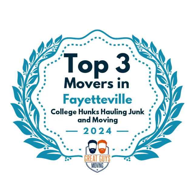 Top 3 Movers in Fayetteville, NC 2024 award