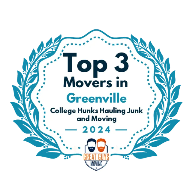 Top 3 Movers in Greenville, SC 2024 award