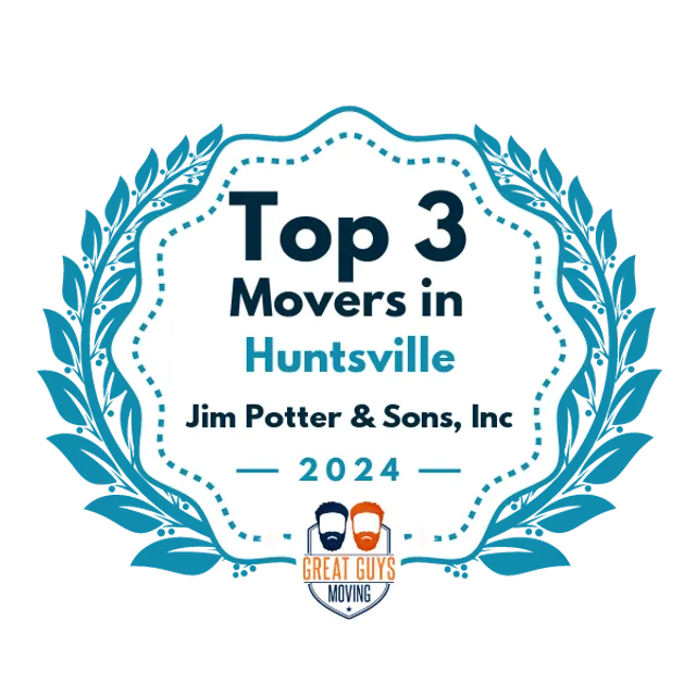 Top 3 Movers in Huntsville, AL 2024 award