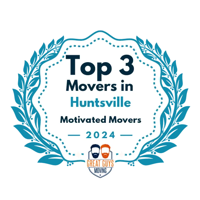 Top 3 Movers in Huntsville, AL 2024 award