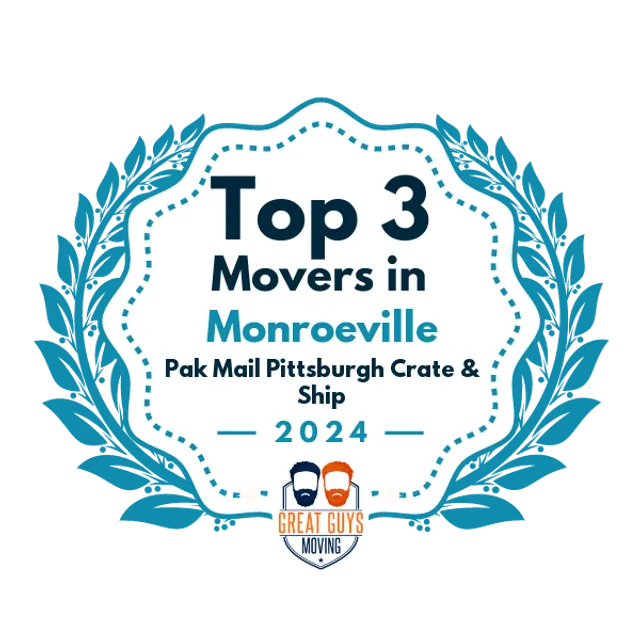 Top 3 Movers in Monroeville, PA 2024 award