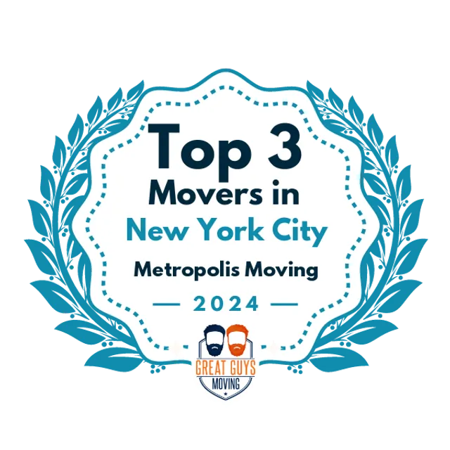 Top 3 Movers in New York City, NY 2024 award