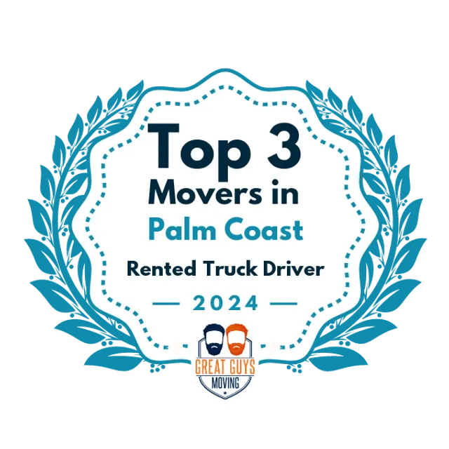 Top 3 Movers in Palm Coast, FL 2024 award