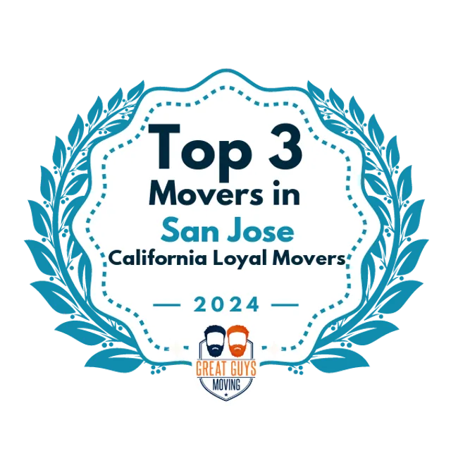 Top 3 Movers in San Jose, CA 2024 award