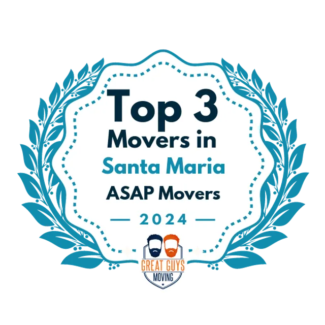 Top 3 Movers in Santa Maria, CA 2024 award