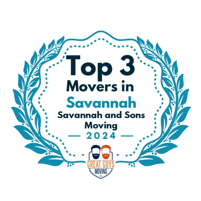 Top 3 Movers in Savannah, GA 2024 award