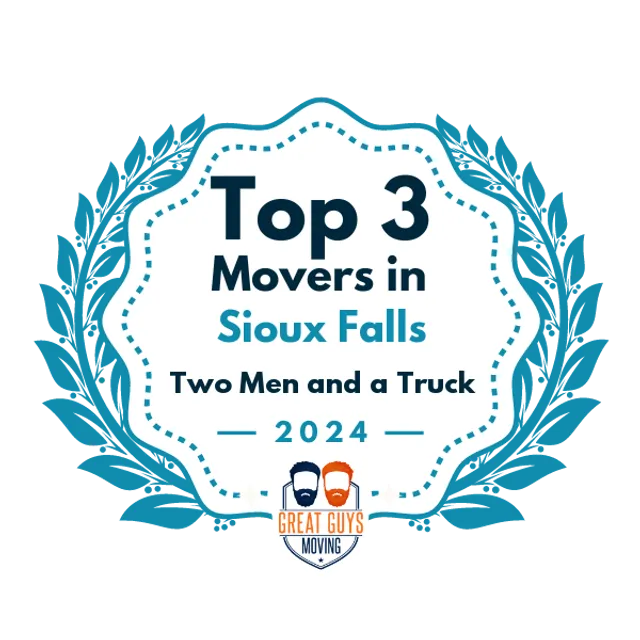 Top 3 Movers in Sioux Falls, SD 2024 award