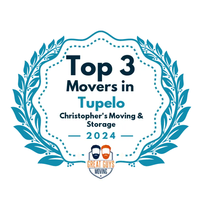 Top 3 Movers in Tupelo, MS 2024 award