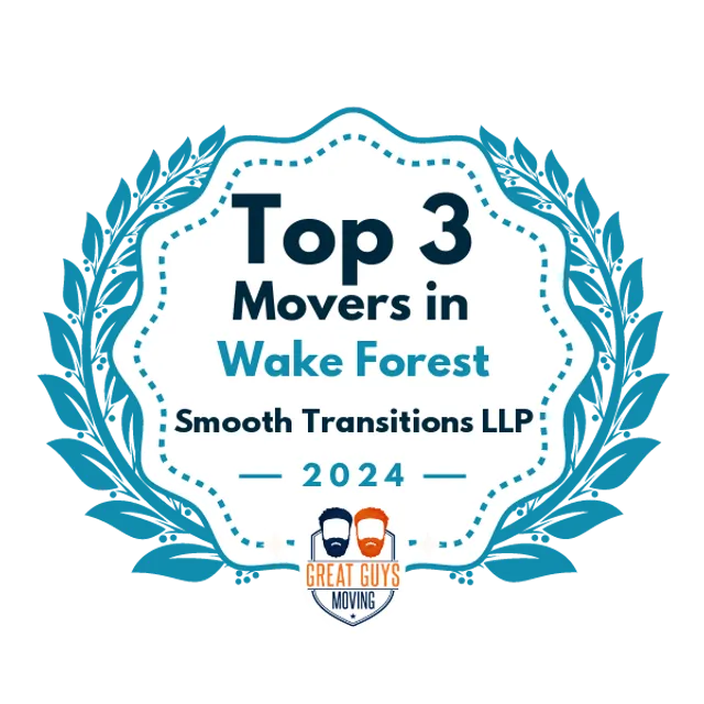 Top 3 Movers in Wake Forest, NC 2024 award