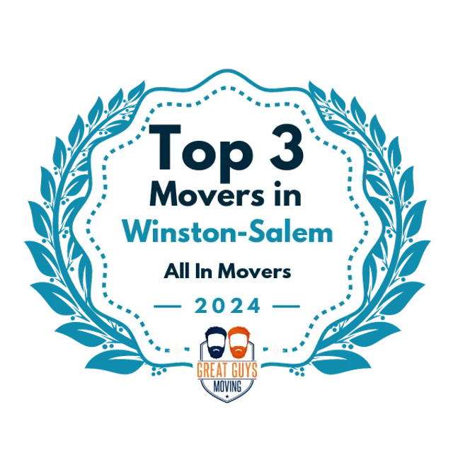 Top 3 Movers in Greensboro, NC 2024 award