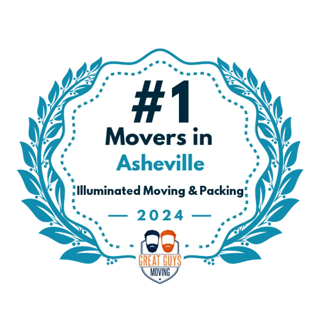 #1 Ranked Movers in Asheville, NC 2024 award