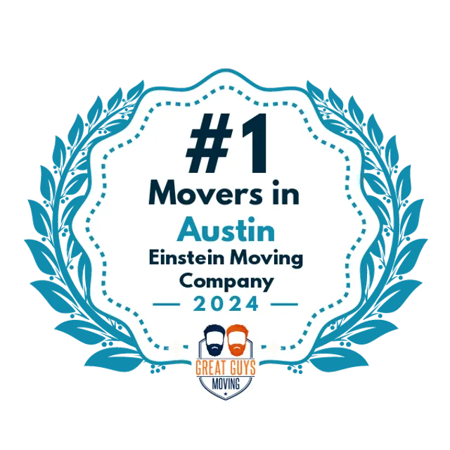 #1 Ranked Movers in Austin, TX 2024 award