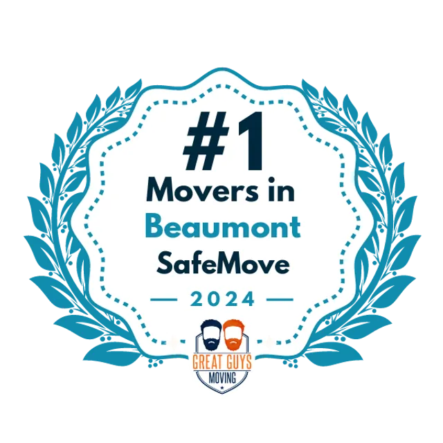 #1 Ranked Movers in Beaumont, TX 2024 award