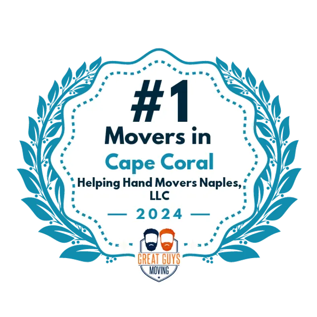 #1 Ranked Movers in Cape Coral, FL 2024 award