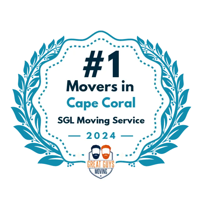 #1 Ranked Movers in Cape Coral, FL 2024 award