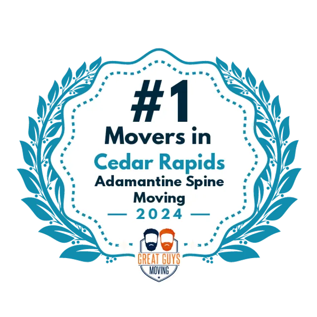 #1 Ranked Movers in Cedar Rapids, IA 2024 award