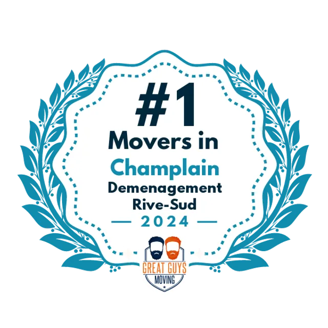 #1 Ranked Movers in Champlain, NY 2024 award