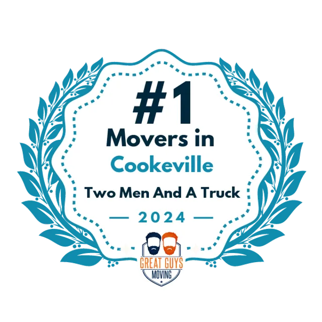 #1 Ranked Movers in Cookeville, TN 2024 award