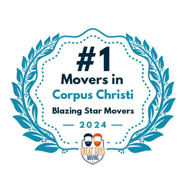 #1 Ranked Movers in Corpus Christi, TX 2024 award