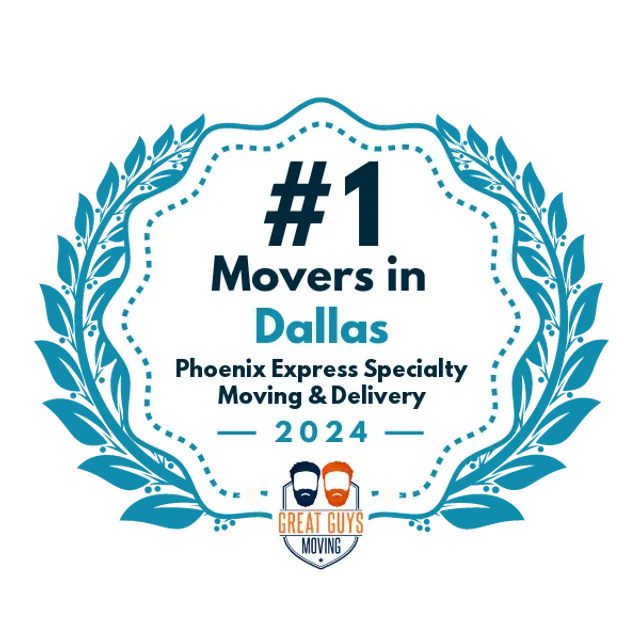 #1 Ranked Movers in Dallas, TX 2024 award