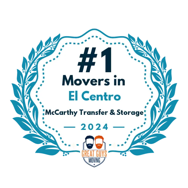 #1 Ranked Movers in El Cajon, CA 2024 award