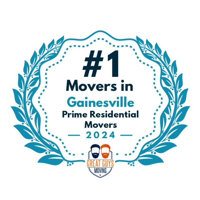 #1 Ranked Movers in Gainesville, FL 2024 award