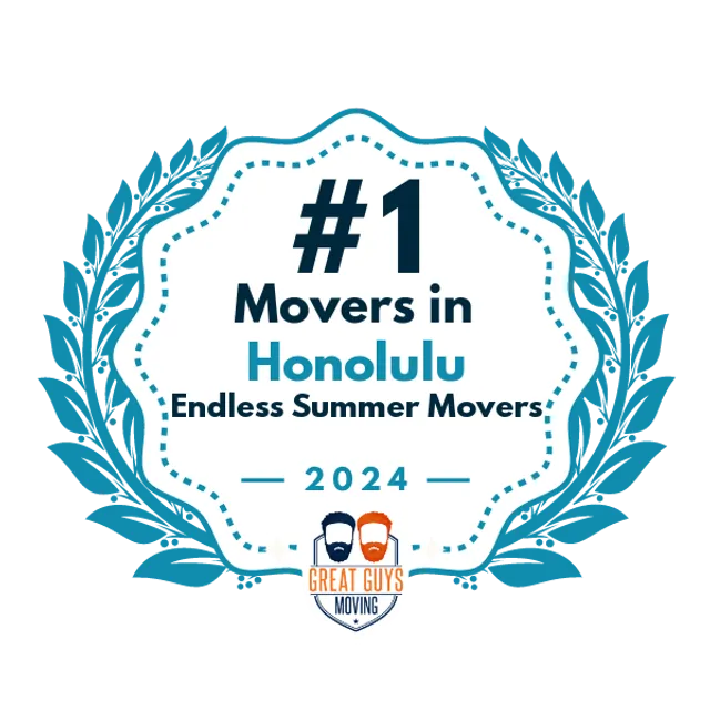 #1 Ranked Movers in Honolulu, HI 2024 award