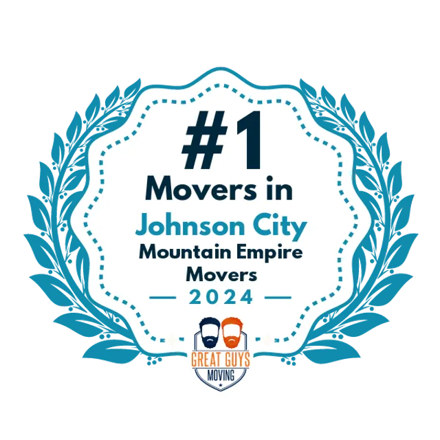 #1 Ranked Movers in Johnson City, TN 2024 award