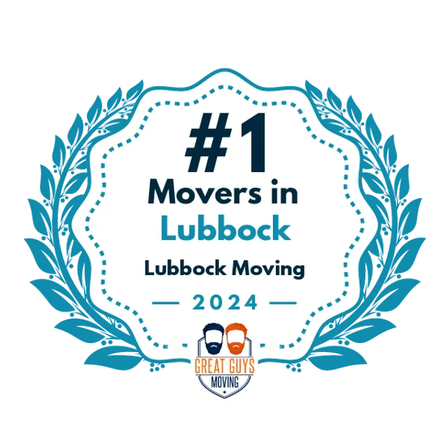 #1 Ranked Movers in Lubbock, TX 2024 award