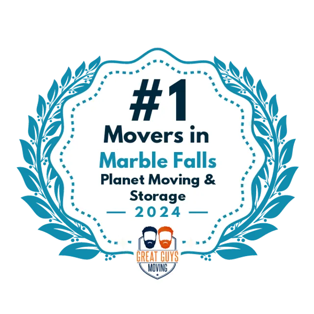 #1 Ranked Movers in Austin, TX 2024 award