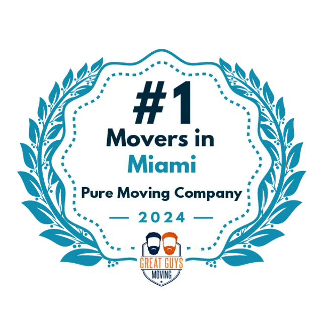 #1 Ranked Movers in Miami, FL 2024 award