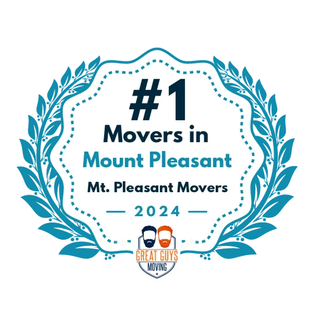 #1 Ranked Movers in Charleston, SC 2024 award