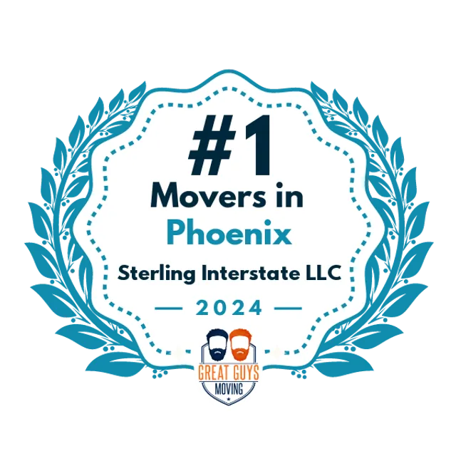 #1 Ranked Movers in Phoenix, AZ 2024 award