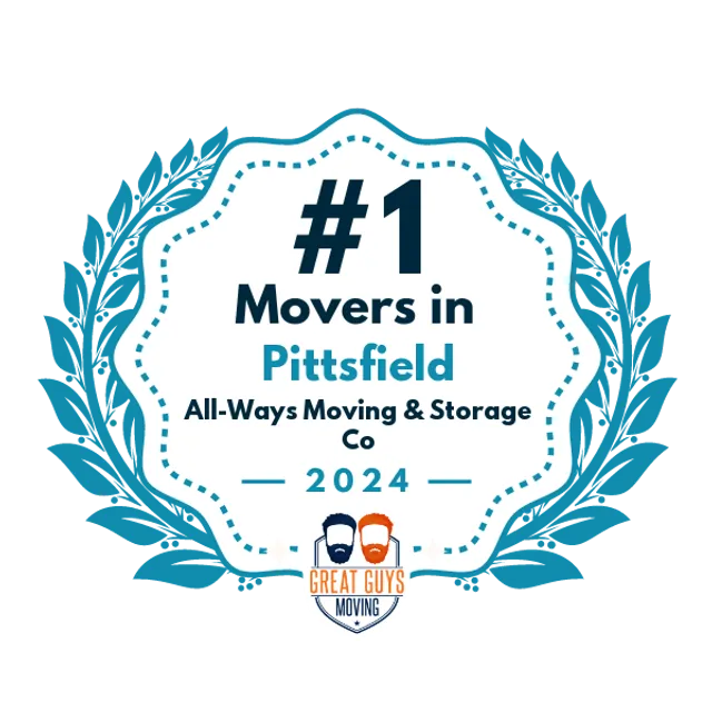 #1 Ranked Movers in Pittsfield, MA 2024 award