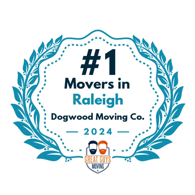 #1 Ranked Movers in Raleigh, NC 2024 award