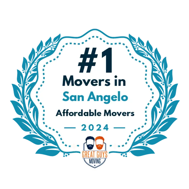 #1 Ranked Movers in San Angelo, TX 2024 award