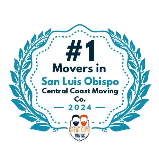 #1 Ranked Movers in San Luis Obispo, CA 2024 award