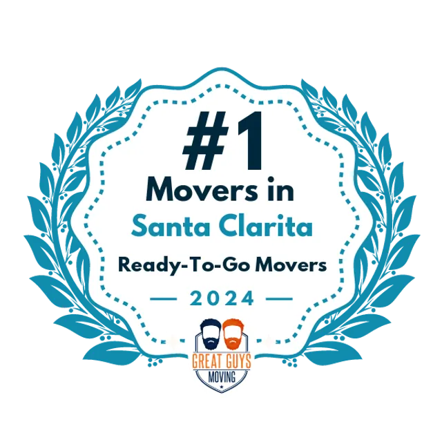 #1 Ranked Movers in Santa Clarita, CA 2024 award